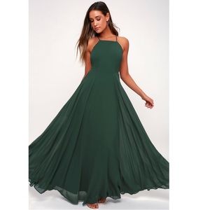 green lulus maxi dress